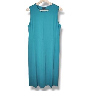 NWT J.Jill Wearever Collection Midi Dress S Travel Knit Sleeveless Minimalist